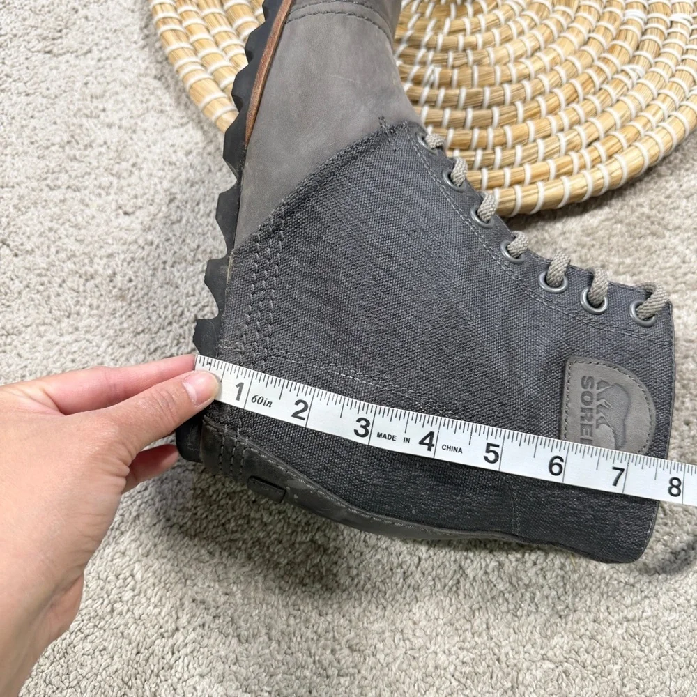Sorel Women’s PDX Lexie Wedge Lace-Up Ankle Boots Bootie in Gray Quarry 10